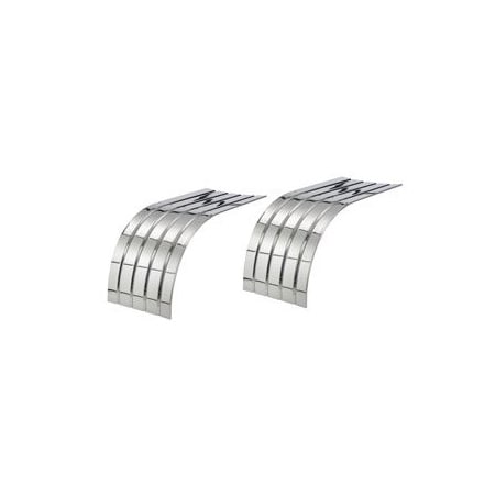 Betts Spring Fender, Half, Tandem Axle, 4 Rib, Alum, 66 In. Oal, 51 In. Opening, 24.5 In. Wheel AR300-66